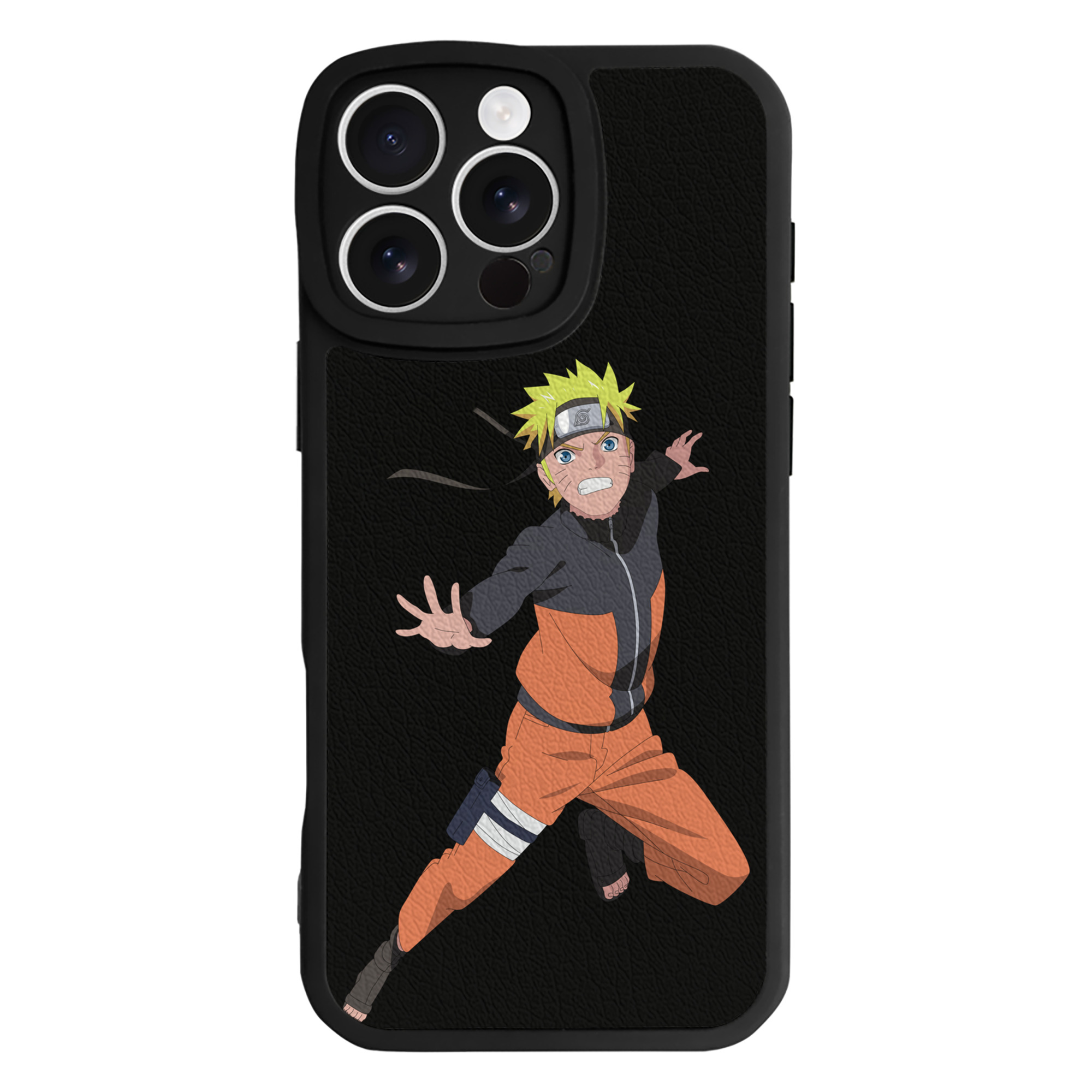 （画像用） NARUTO -ナルト- うずまき ナルト Uzumaki Naruto 【iPhone 16シリーズ対応】シリコンスマホケース（レザー調） 材質：シリコン